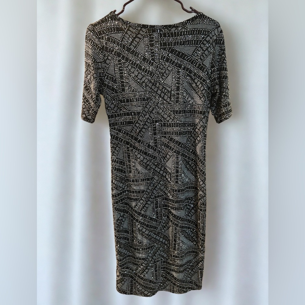 LulaRoe Elegant NWT Black and Silver Sparkly Evening Dress Size S